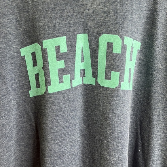 Royce Beach Beach Vintage Washed Poncho Fleece sweatshirt - Picture 2 of 8
